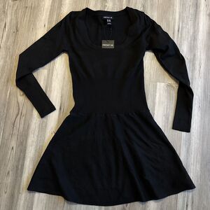Vintage Arden B Black Long Sleeved Sweater Dress Size Small - New With Tags